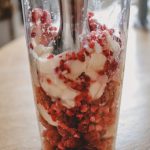 Nicecream aus Bananen und TK-Himbeeren