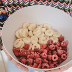 Nicecream aus Bananen und TK-Himbeeren